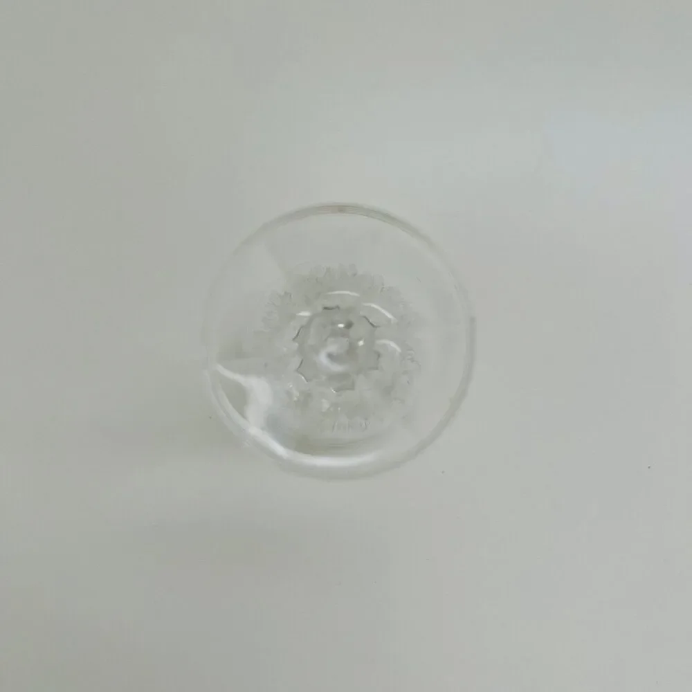 Clear Sunburn Pattern Hexagon Stem Shot Glasses, Set of 6